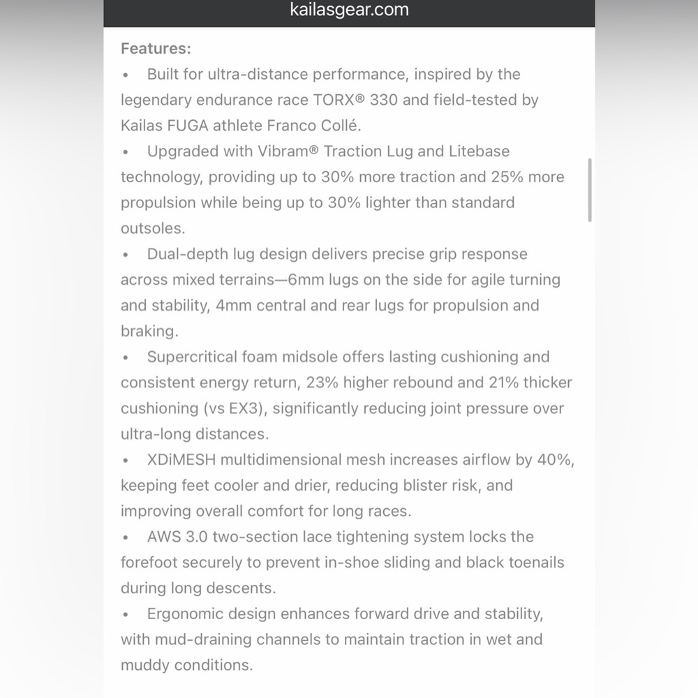 New NIB Kailas FUGA EX 330 Trail Running Shoes Women's Size 8 - Picture 10 of 15